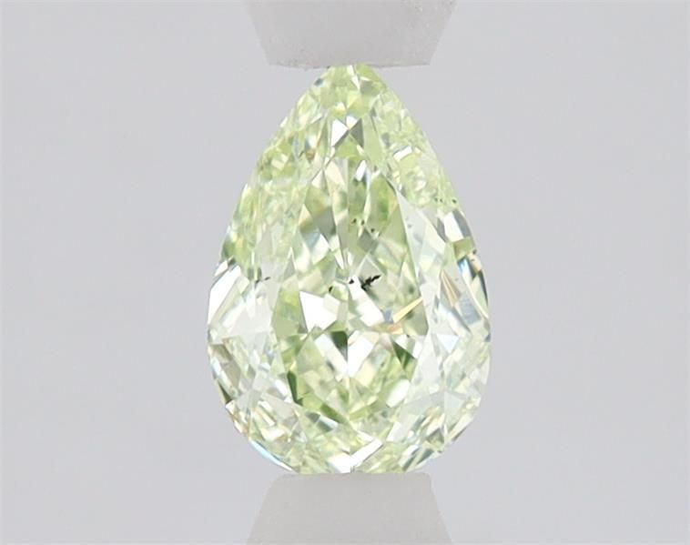 Pear Fancy Light Green Natural Diamond 0.53ct SI2 loose diamond