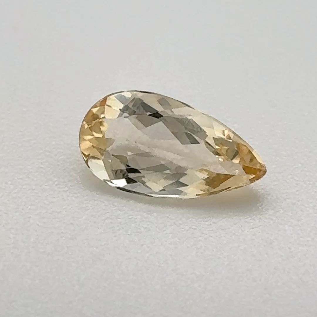 Pear Yellow Topaz 0.78ct loose gemstone