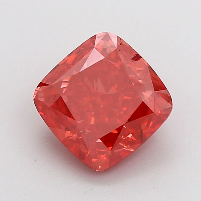 Cushion Fancy Vivid Red Lab-grown Diamond 1.76ct VS1 loose diamond