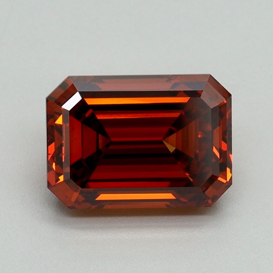 Emerald Fancy Deep Orange Lab-grown Diamond 2.1ct VS1 loose diamond