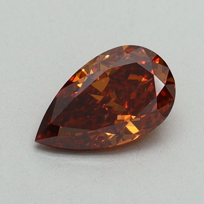 Pear Fancy Orange Lab-grown Diamond 0.55ct VVS2 loose diamond