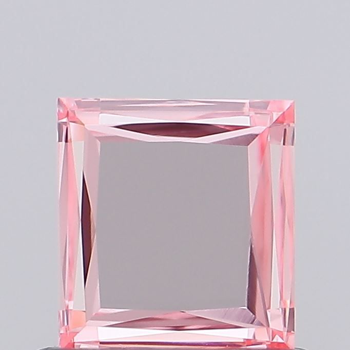 Square Fancy Intense Pink Lab-grown Diamond 0.63ct VVS2 loose diamond