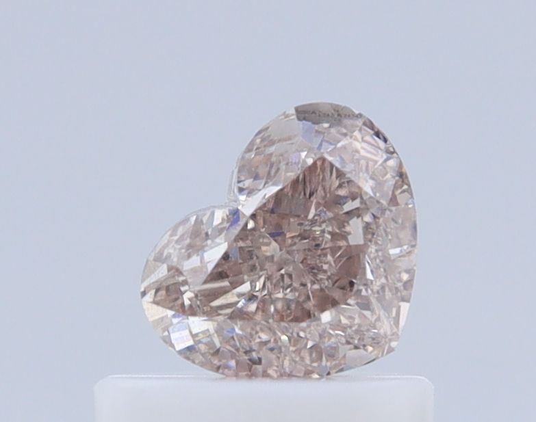 Heart Fancy Light Pinkish Brown Natural Diamond 0.51ct VS1 loose diamond