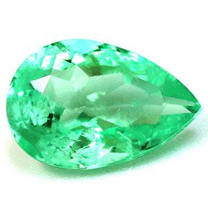 Pear Green Emerald 1.15ct loose gemstone