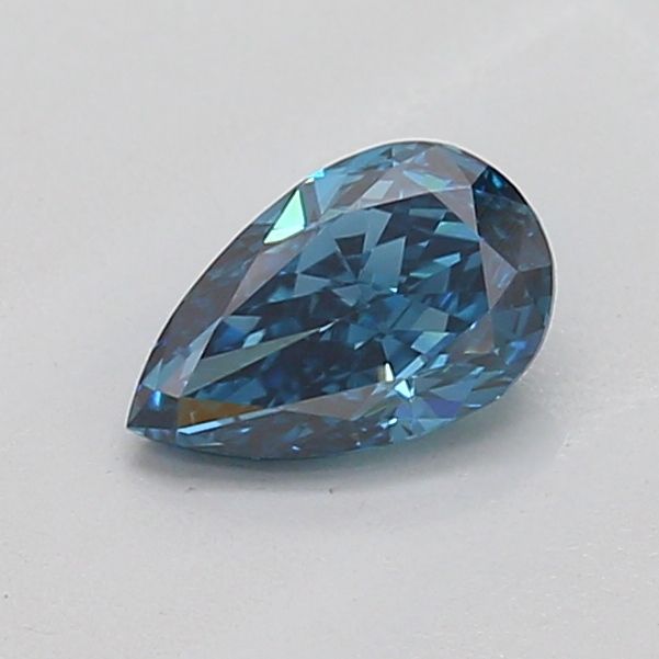 Pear Fancy Vivid Blue Lab-grown Diamond 0.53ct VS1 loose diamond