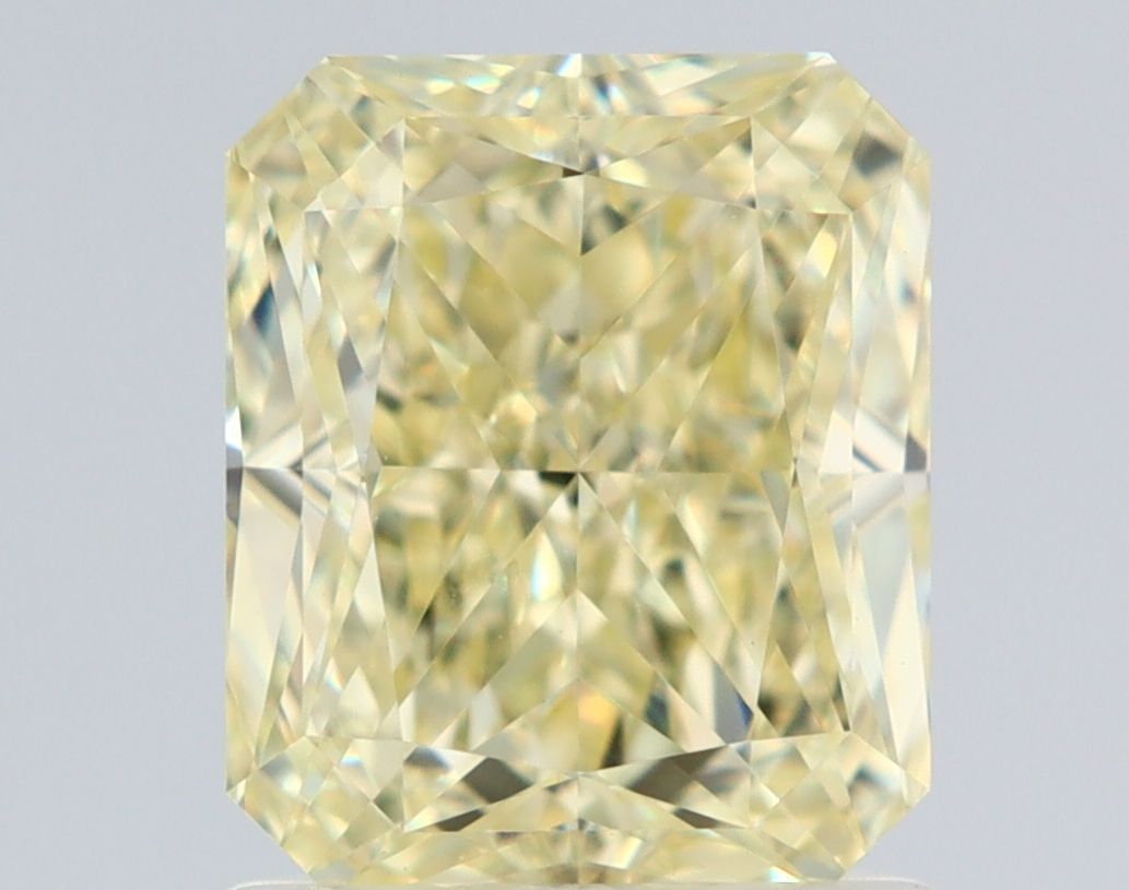 Radiant Fancy Light Yellow Natural Diamond 1.5ct VVS1 loose diamond