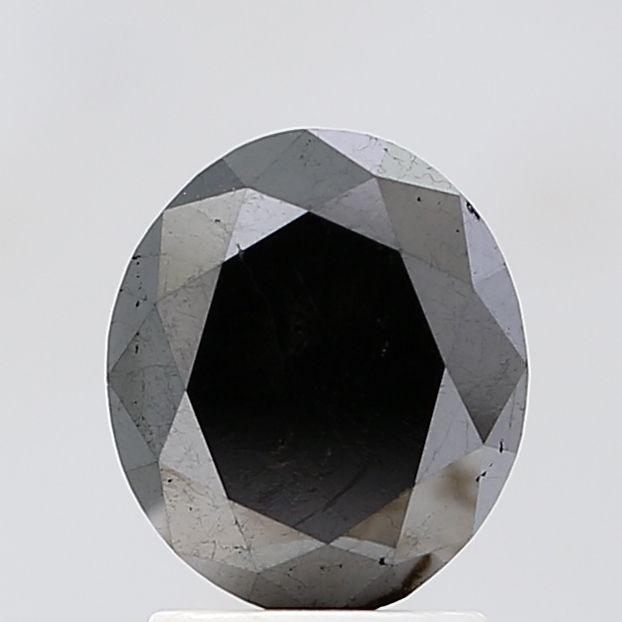 Oval Black Natural Diamond 2.32ct VS1 loose diamond