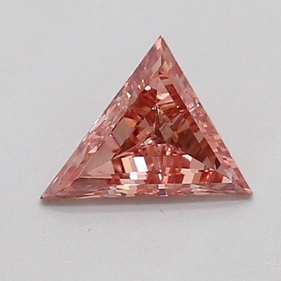 Triangular Fancy Pinkish Brown Lab-grown Diamond 0.26ct VS1 loose diamond