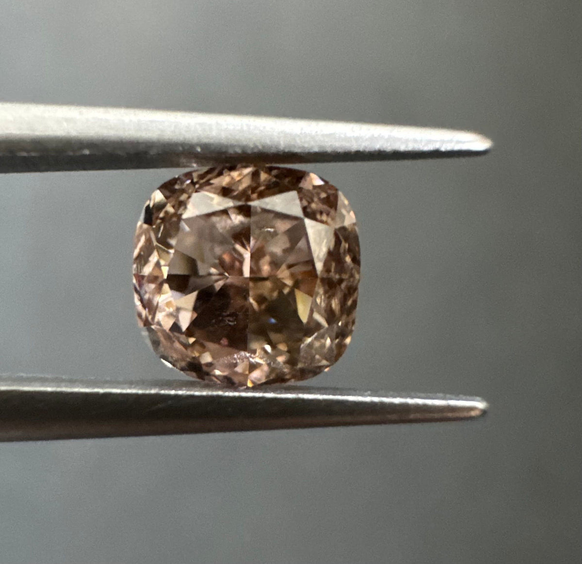 Cushion Fancy Pink Brown Natural Diamond 1ct SI2 loose diamond