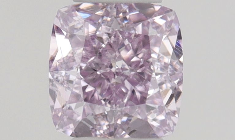 Cushion Fancy Pink Purple Natural Diamond 0.2ct VS2 loose diamond