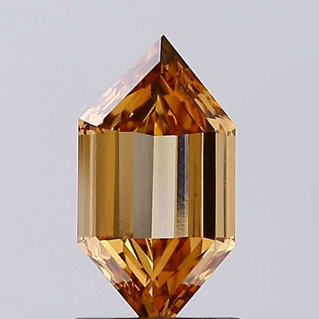 Hexagonal Fancy Brown Lab-grown Diamond 1.09ct VS1 loose diamond