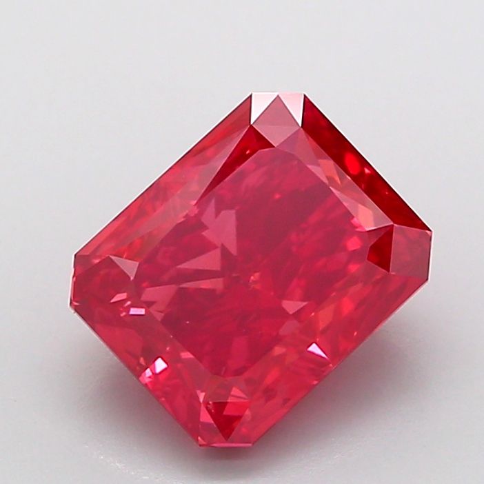 Radiant Fancy Vivid Red Lab-grown Diamond 2.5ct VS1 loose diamond