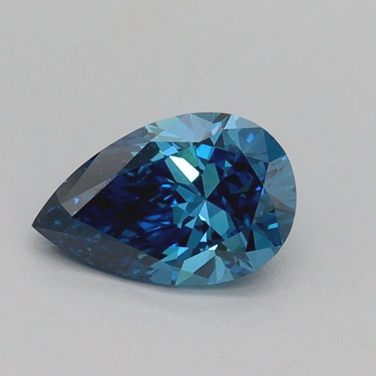 Pear Fancy Vivid Blue Lab-grown Diamond 0.53ct VS2 loose diamond