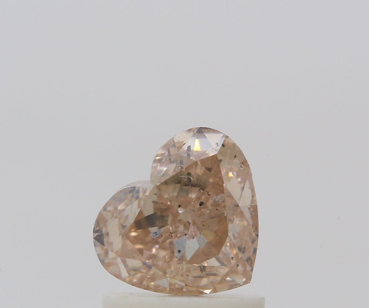 Heart Fancy Pinkish Brown Natural Diamond 1.05ct I1 loose diamond