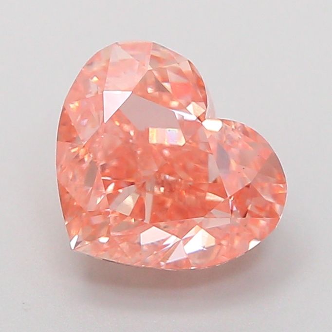 Heart Fancy Pink Brown Lab-grown Diamond 2.52ct VS1 loose diamond