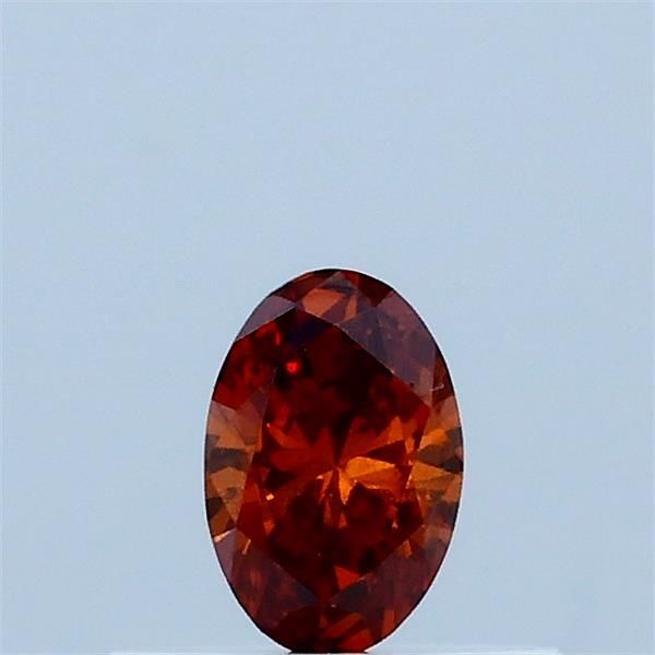 Oval Fancy Deep Orange Lab-grown Diamond 0.22ct VS1 loose diamond
