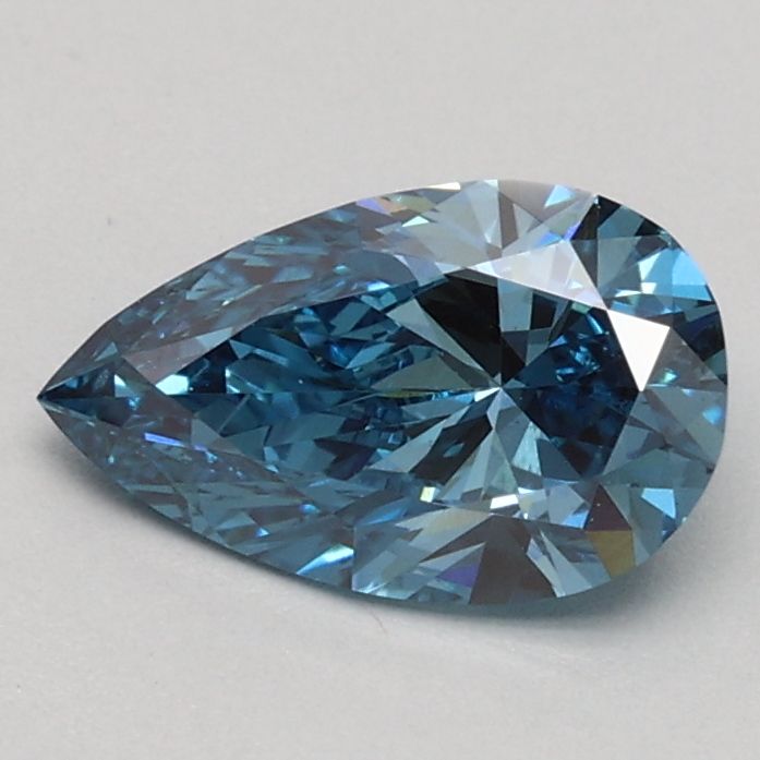 Pear Fancy Vivid Blue Lab-grown Diamond 0.63ct VS2 loose diamond