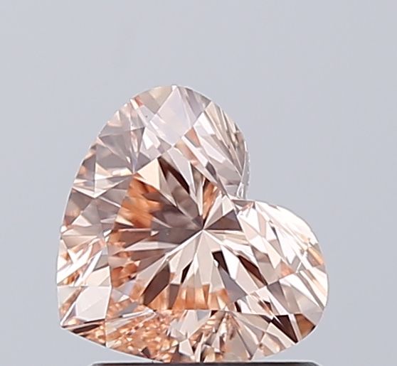 Heart Fancy Orange Lab-grown Diamond 1.03ct VS1 loose diamond