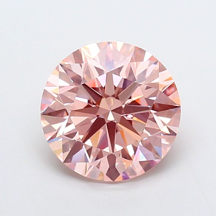 Round Fancy Intense Pink Lab-grown Diamond 4.04ct VVS2 loose diamond