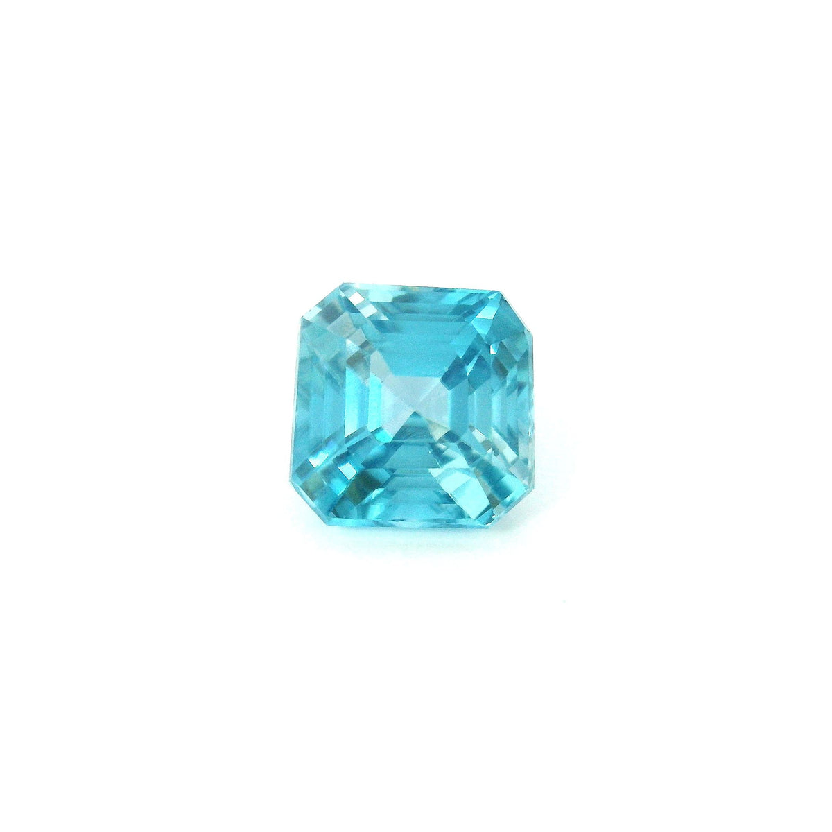 Octagonal Blue Zircon 3.25ct loose gemstone