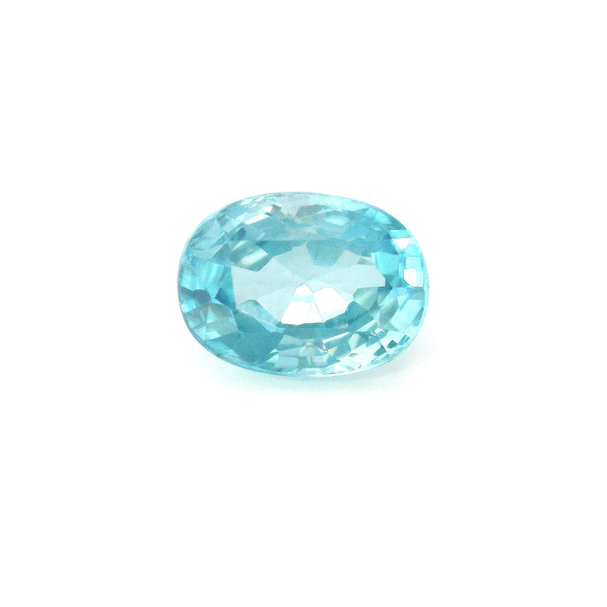 Oval Blue Zircon 4.69ct loose gemstone