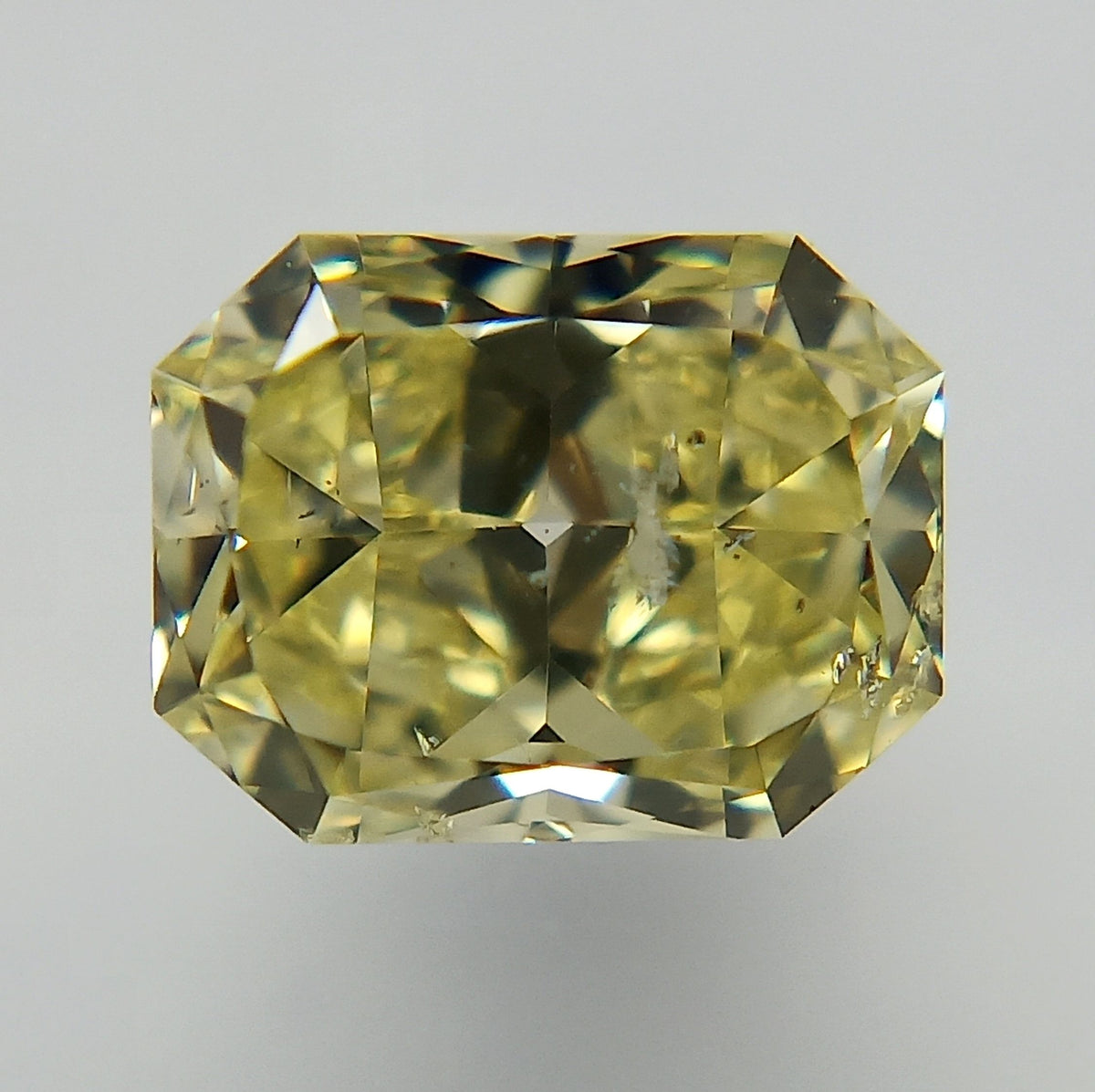 Radiant Fancy Yellow Natural Diamond 0.53ct loose diamond