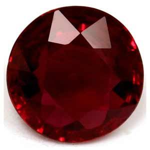 Round Red Ruby 0.95ct loose gemstone