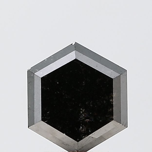 Hexagonal Black Natural Diamond 1.22ct VS1 loose diamond