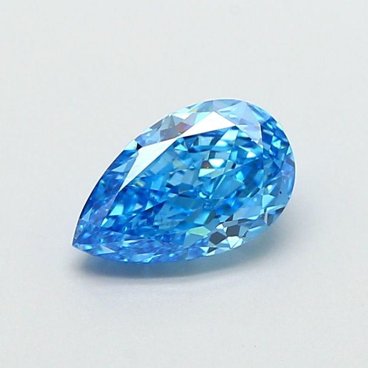 Pear Fancy Vivid Blue Lab-grown Diamond 0.98ct VS1 loose diamond