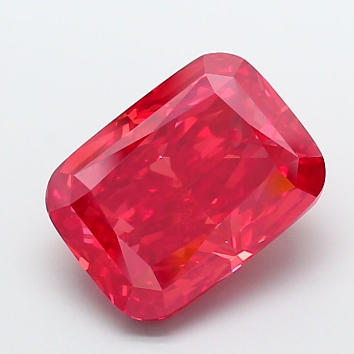 Cushion Fancy Vivid Red Lab-grown Diamond 10.05ct VS1 loose diamond