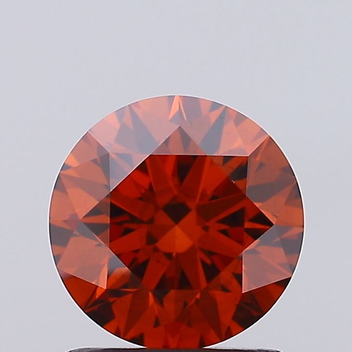 Round Fancy Vivid Orange Lab-grown Diamond 1.23ct VS2 loose diamond