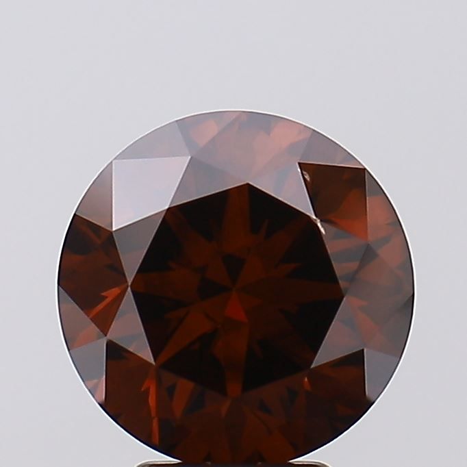 Round Fancy Deep Brown Lab-grown Diamond 4.69ct VS2 loose diamond