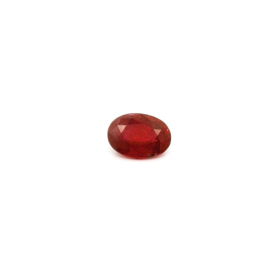 Oval Red Ruby 0.6ct loose gemstone