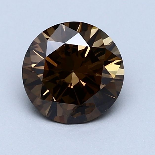 Round Fancy Dark Yellowish Brown Natural Diamond 1.18ct loose diamond