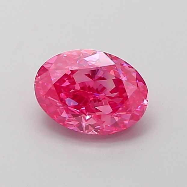 Oval Fancy Vivid Pink Lab-grown Diamond 1.09ct VVS2 loose diamond