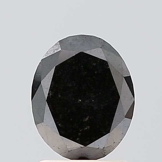 Oval Fancy Black Natural Diamond 1.2ct VVS2 loose diamond