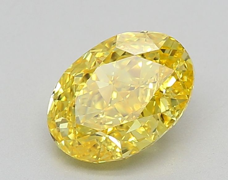 Oval Fancy Vivid Yellow Lab-grown Diamond 1.54ct VVS1 loose diamond