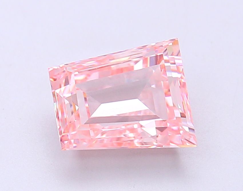 Tapered Baguette Fancy Intense Pink Lab-grown Diamond 2.3ct VVS2 loose diamond