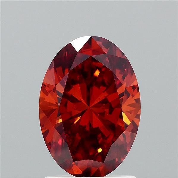 Oval Fancy Intense Brownish Orange Lab-grown Diamond 1.59ct VS1 loose diamond
