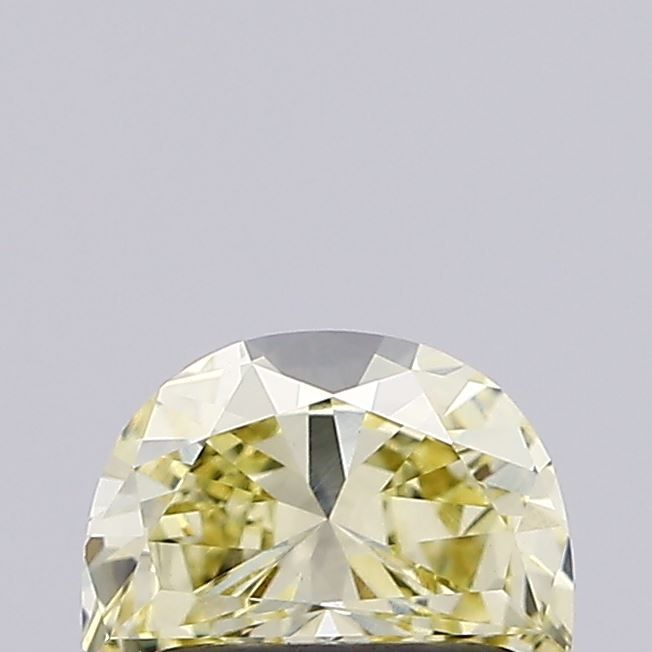 Half Moon Fancy Vivid Yellow Lab-grown Diamond 0.66ct VS1 loose diamond