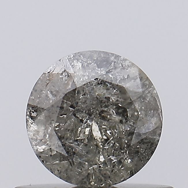 Round Salt And Pepper Natural Diamond 0.41ct I3 loose diamond