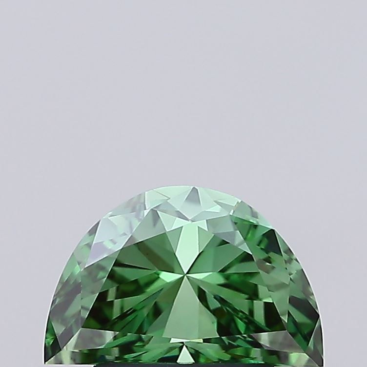 Half Moon Fancy Vivid Green Lab-grown Diamond 1.51ct VS1 loose diamond