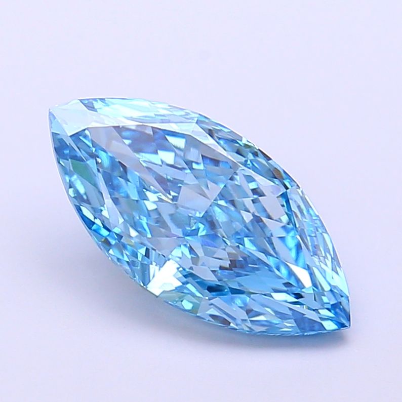 Marquise Fancy Vivid Blue Lab-grown Diamond 2.24ct VVS2 loose diamond
