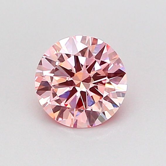 Round Fancy Intense Pink Lab-grown Diamond 0.49ct SI1 loose diamond