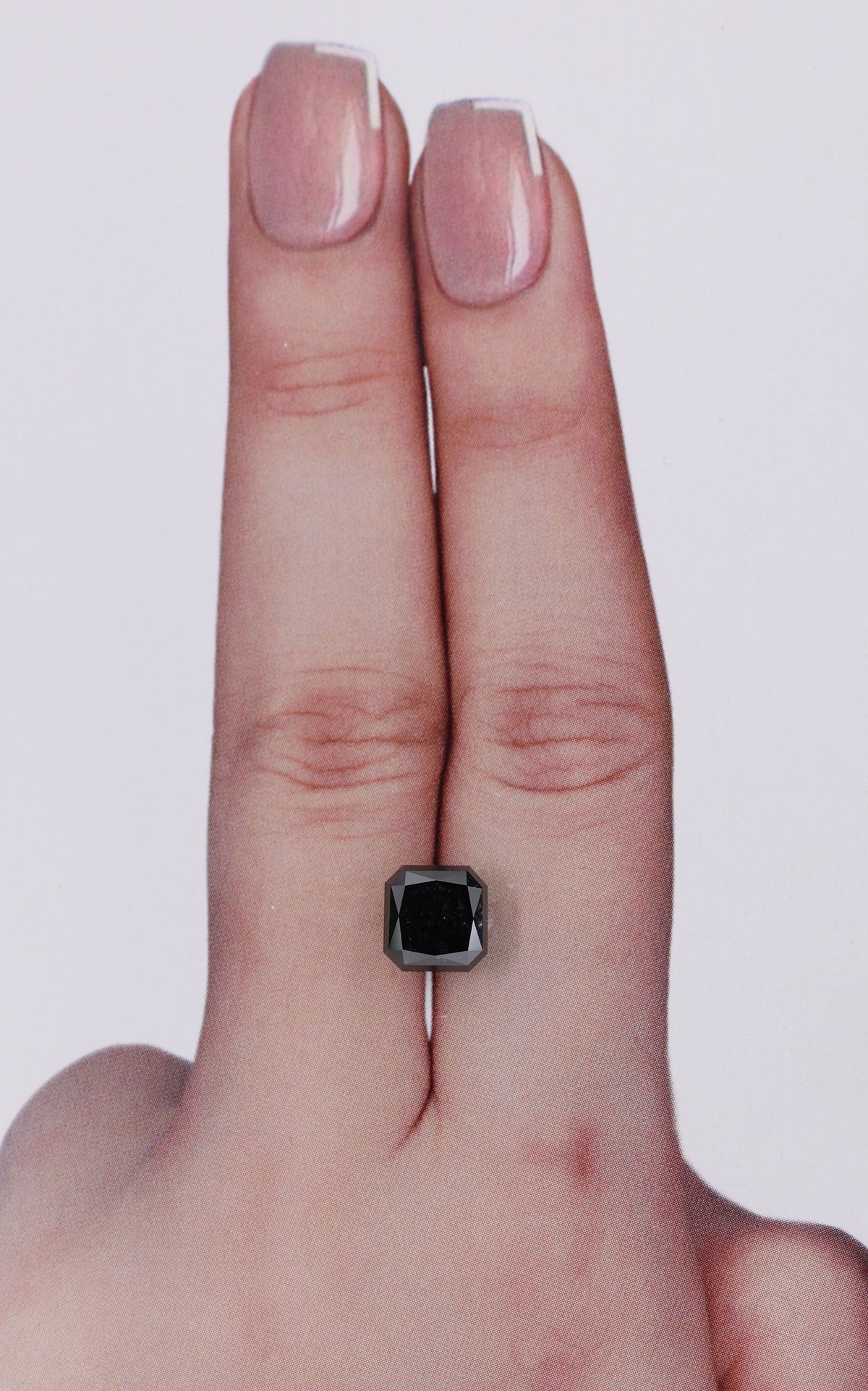 Radiant Black Natural Diamond 2.44ct loose diamond