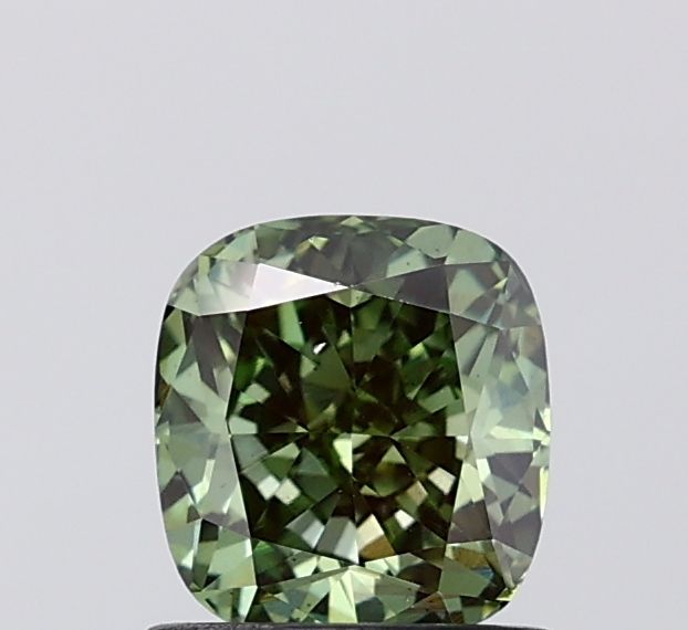 Cushion Fancy Vivid Green Lab-grown Diamond 1.09ct VS2 loose diamond