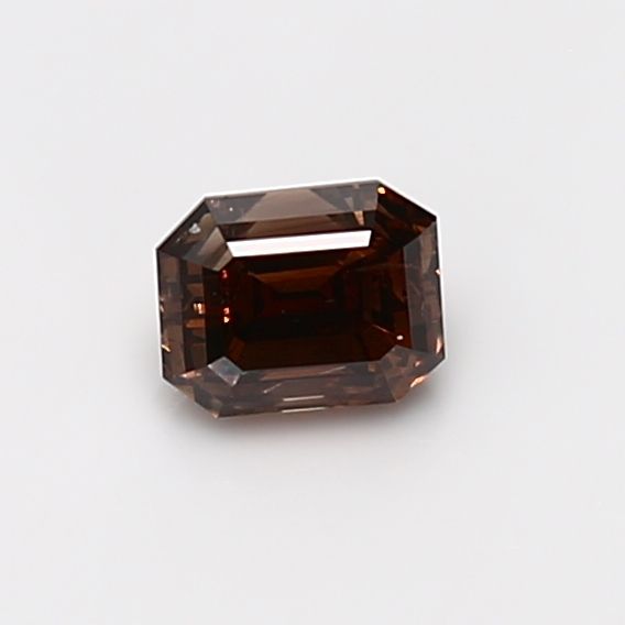 Asscher Fancy Dark Orangey Brown Natural Diamond 0.61ct I1 loose diamond