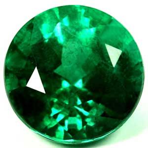 Round Green Emerald 1.17ct loose gemstone
