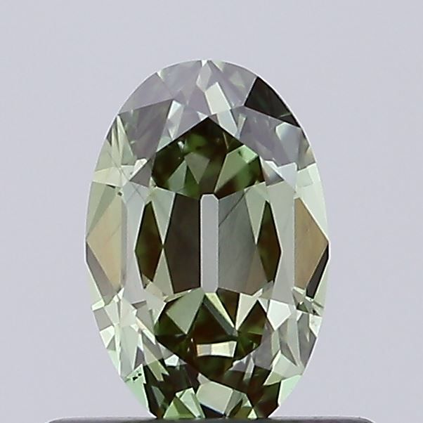 European Cut Fancy Vivid Green Lab-grown Diamond 0.56ct VS2 loose diamond