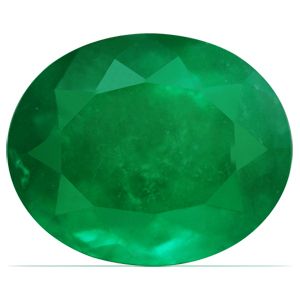 Oval Green Emerald 3.38ct loose gemstone